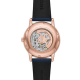 Buy Shop Emporio Armani Meccanico Automatic Blue Dial Blue Leather Strap Watch For Men - AR60050 USA Online