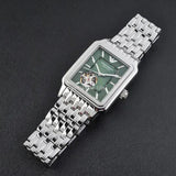 Buy Shop Emporio Armani Meccanico Automatic Green Dial Silver Steel Strap Watch For Men - AR60067 USA Online