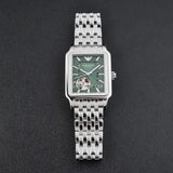 Buy Shop Emporio Armani Meccanico Automatic Green Dial Silver Steel Strap Watch For Men - AR60067 USA Online
