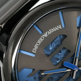 Buy Shop Emporio Armani Meccanico Automatic Grey Dial Grey Steel Strap Watch For Men - AR60029 USA Online