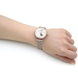 Buy Shop Emporio Armani Meccanico Automatic Mother of Pearl Dial Two Tone Steel Strap Watch For Women - AR60049 USA Online