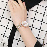 Buy Shop Emporio Armani Meccanico Automatic Mother of Pearl Dial Two Tone Steel Strap Watch For Women - AR60049 USA Online