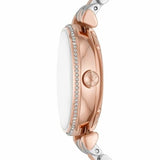 Buy Shop Emporio Armani Meccanico Automatic Mother of Pearl Dial Two Tone Steel Strap Watch For Women - AR60049 USA Online