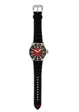 Buy Shop Emporio Armani Meccanico Automatic Red Dial Black Silicon Strap Watch For Men - AR60070 USA Online