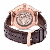 Buy Shop Emporio Armani Meccanico Automatic Silver Dial Brown Leather Strap Watch For Men - AR60039 USA Online