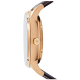 Buy Shop Emporio Armani Meccanico Automatic Silver Dial Brown Leather Strap Watch For Men - AR60039 USA Online