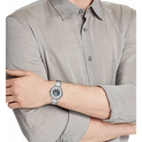 Buy Shop Emporio Armani Meccanico Automatic Silver Dial Silver Steel Strap Watch for Men - AR60006 USA Online