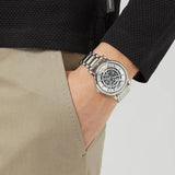Buy Shop Emporio Armani Meccanico Automatic Silver Dial Silver Steel Strap Watch for Men - AR60006 USA Online