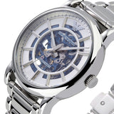 Buy Shop Emporio Armani Meccanico Automatic Silver Dial Silver Steel Strap Watch for Men - AR60006 USA Online