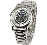 Buy Shop Emporio Armani Meccanico Automatic Silver Dial Silver Steel Strap Watch for Men - AR60006 USA Online
