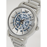 Buy Shop Emporio Armani Meccanico Automatic Silver Dial Silver Steel Strap Watch for Men - AR60006 USA Online