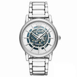 Buy Shop Emporio Armani Meccanico Automatic Silver Dial Silver Steel Strap Watch for Men - AR60006 USA Online