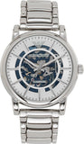 Buy Shop Emporio Armani Meccanico Automatic Silver Dial Silver Steel Strap Watch for Men - AR60006 USA Online