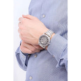 Buy Shop Emporio Armani Meccanico Automatic Skeleton Black Dial Silver Steel Strap Watch For Men - AR60021 USA Online