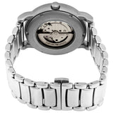 Buy Shop Emporio Armani Meccanico Automatic Skeleton Black Dial Silver Steel Strap Watch For Men - AR60021 USA Online