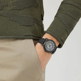Buy Shop Emporio Armani Meccanico Automatic Skeleton Dial Black Leather Strap Watch For Men - AR60008 USA Online