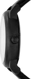 Buy Shop Emporio Armani Meccanico Automatic Skeleton Dial Black Leather Strap Watch For Men - AR60008 USA Online