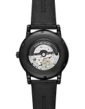 Buy Shop Emporio Armani Meccanico Automatic Skeleton Dial Black Leather Strap Watch For Men - AR60008 USA Online