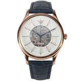 Buy Shop Emporio Armani Meccanico Automatic White Dial Blue Leather Strap Watch For Men - AR1947 USA Online