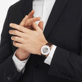 Buy Shop Emporio Armani Meccanico Automatic White Dial Brown Leather Strap Watch For Men - AR60027 USA Online