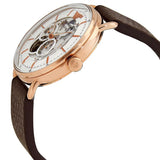 Buy Shop Emporio Armani Meccanico Automatic White Dial Brown Leather Strap Watch For Men - AR60027 USA Online