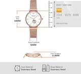 Buy Shop Emporio Armani Meccanico Automatic White Dial Rose Gold Mesh Strap Watch For Women - AR60063 USA Online