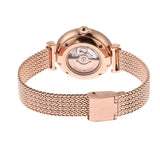 Buy Shop Emporio Armani Meccanico Automatic White Dial Rose Gold Mesh Strap Watch For Women - AR60063 USA Online