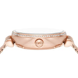 Buy Shop Emporio Armani Meccanico Automatic White Dial Rose Gold Mesh Strap Watch For Women - AR60063 USA Online