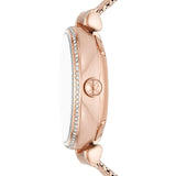 Buy Shop Emporio Armani Meccanico Automatic White Dial Rose Gold Mesh Strap Watch For Women - AR60063 USA Online