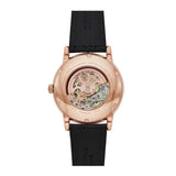 Buy Shop Emporio Armani Meccanico Black Dial Black Leather Watch For Men - AR60004 USA Online