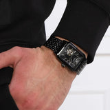 Buy Shop Emporio Armani Meccanico Black Dial Black Steel Strap Watch For Men - AR60058 USA Online