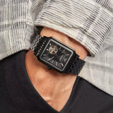 Buy Shop Emporio Armani Meccanico Black Dial Black Steel Strap Watch For Men - AR60058 USA Online