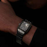 Buy Shop Emporio Armani Meccanico Black Dial Black Steel Strap Watch For Men - AR60058 USA Online