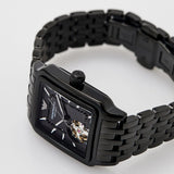 Buy Shop Emporio Armani Meccanico Black Dial Black Steel Strap Watch For Men - AR60058 USA Online
