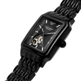 Buy Shop Emporio Armani Meccanico Black Dial Black Steel Strap Watch For Men - AR60058 USA Online