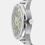 Buy Shop Emporio Armani Meccanico Chronograph Automatic Green Dial Silver Steel Strap Watch For Men - AR60053 USA Online