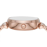 Buy Shop Emporio Armani Meccanico Crystals Black Dial Rose Gold Steel Strap Watch For Women - AR60043 USA Online