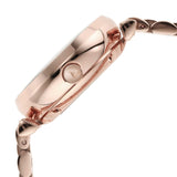 Buy Shop Emporio Armani Meccanico Crystals Black Dial Rose Gold Steel Strap Watch For Women - AR60043 USA Online