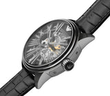 Buy Shop Emporio Armani Meccanico Automatic Black Dial Leather Strap Watch For Men - AR4629 USA Online