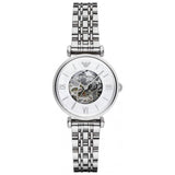 Buy Shop Emporio Armani Meccanico Mother of Pearl Dial Silver Steel Strap Watch For Women - AR1991 USA Online
