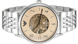 Buy Shop Emporio Armani Meccanico Multicolor Dial Silver Steel Strap Watch For Men - AR1922 USA Online