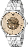 Buy Shop Emporio Armani Meccanico Multicolor Dial Silver Steel Strap Watch For Men - AR1922 USA Online