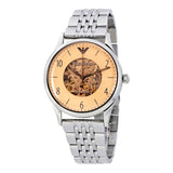 Buy Shop Emporio Armani Meccanico Multicolor Dial Silver Steel Strap Watch For Men - AR1922 USA Online