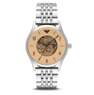 Buy Shop Emporio Armani Meccanico Multicolor Dial Silver Steel Strap Watch For Men - AR1922 USA Online