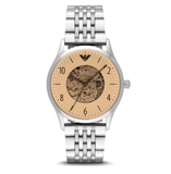 Buy Shop Emporio Armani Meccanico Multicolor Dial Silver Steel Strap Watch For Men - AR1922 USA Online