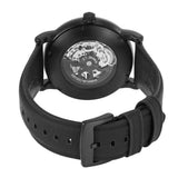 Buy Shop Emporio Armani Meccanico Quartz Black Dial Black Leather Strap Watch For Men - AR60032 USA Online
