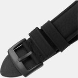 Buy Shop Emporio Armani Meccanico Quartz Black Dial Black Leather Strap Watch For Men - AR60032 USA Online