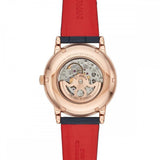 Buy Shop Emporio Armani Meccanico Silver Dial Blue Leather Strap Watch For Men - AR60009 USA Online