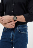 Buy Shop Emporio Armani Meccanico Skeleton Automatic Black Dial Black Leather Strap Watch for Men - AR60038 USA Online
