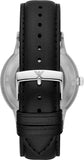 Buy Shop Emporio Armani Meccanico Skeleton Automatic Black Dial Black Leather Strap Watch for Men - AR60038 USA Online